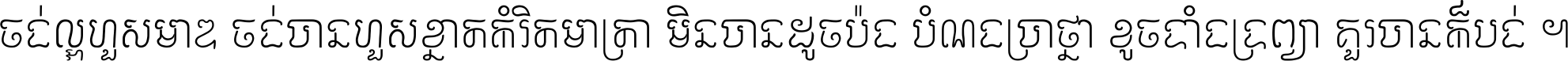 ចង់​ល្អ​ហួស​មាឌ ចង់​បាន​ហួស​ខ្នាត​កំរិត​មាត្រា មិន​បាន​ដូច​ប៉ង បំណង​ប្រាថ្នា ខូច​ទាំងទ្រព្យា គួរ​បាន​ក៏បង់ ។